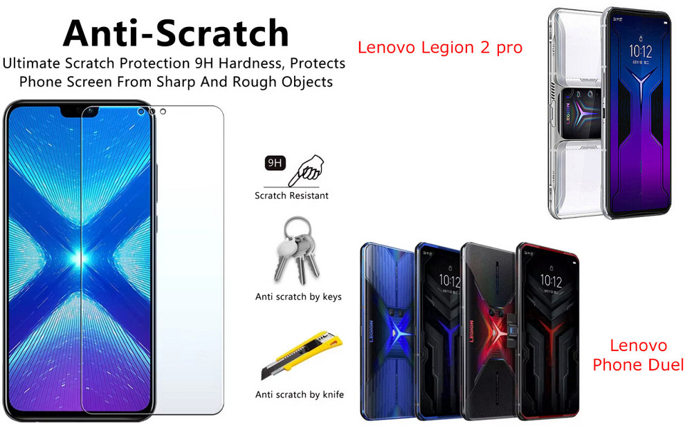 Защитное стекло NeoGlass для Lenovo Legion 2 pro, Phone Duel – ультрапрозрачное и устойчивое Киев - изображение 1