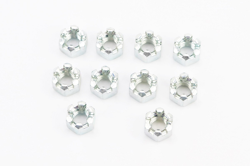 Гайка М8x1,25 корончаста 8 цб DIN935, к-кт 10шт Київ - фото 1