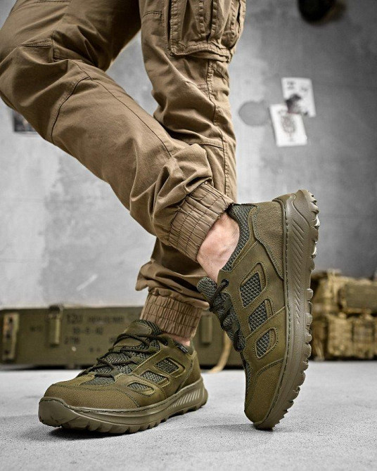 Літні тактичні кросівки PARTIOT олива ДЛ6469 Одеса - фото 13
