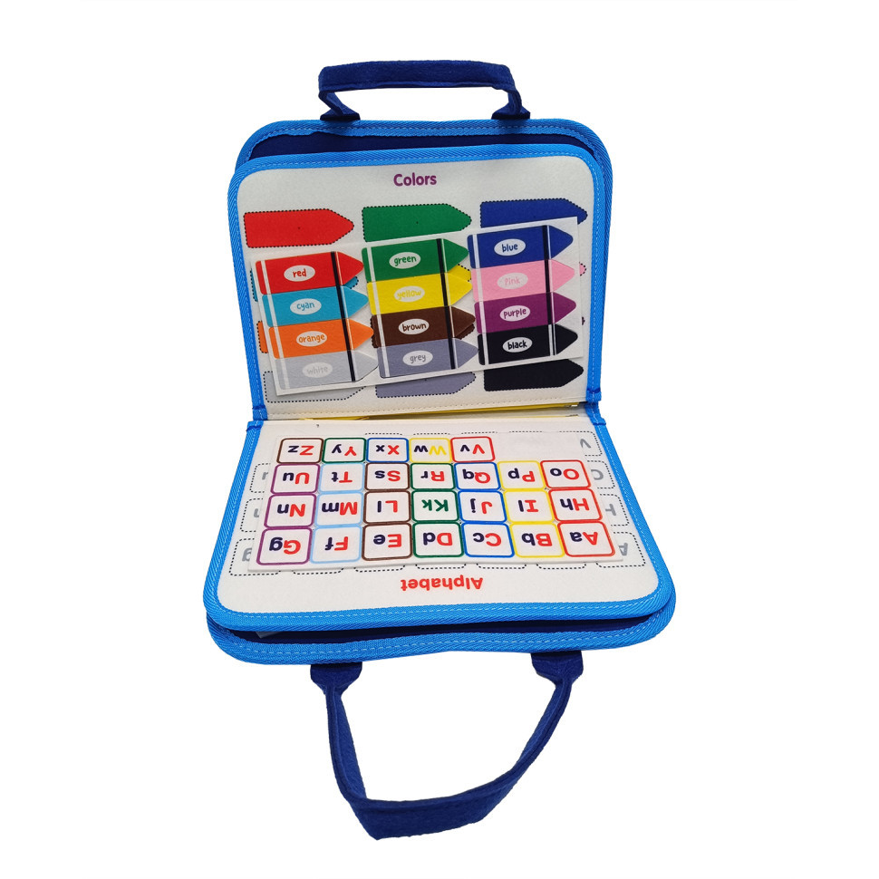 Детская развивающая сумочка-логика XX45285-3 тактильные, развивающие упражнения, из фетра Винница - изображение 3