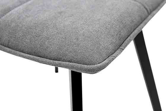 Стілець Тетріс, метал чорний/ тканина темно сіра Київ