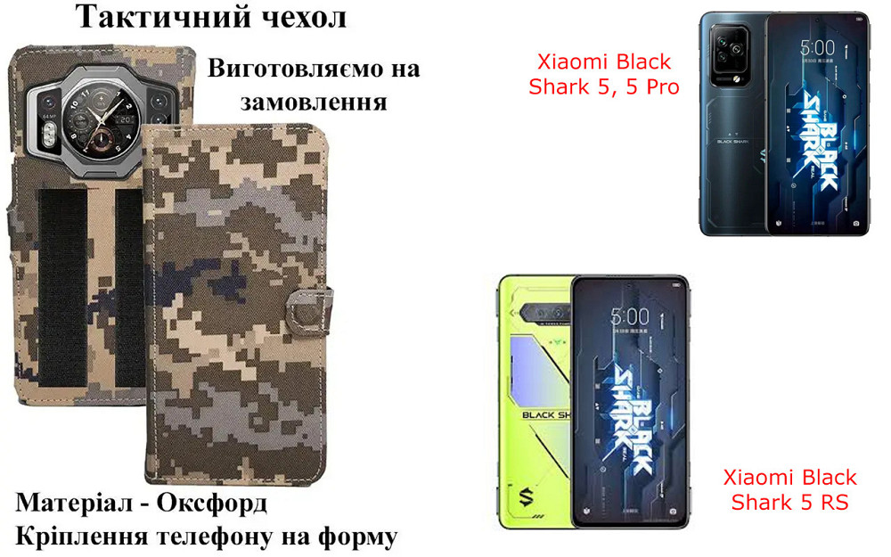Тактичний чохол для Sony Xperia 1 II, Xperia 1 III, кріпиться до спорядження на липучці Київ - фото 1