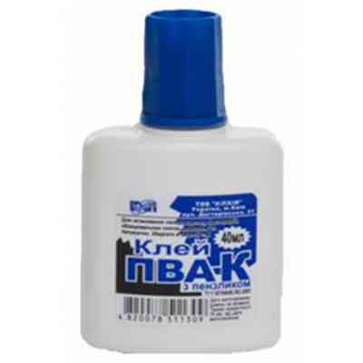 Клей КіП ПВА-К 40 мл з пензликом (GLUE-KIP-PVA-40ML) Вінниця