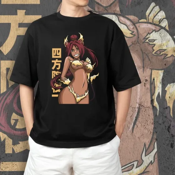 Футболка чоловіча з  принтом Блич Йоруичи Розмір 48 Дніпро