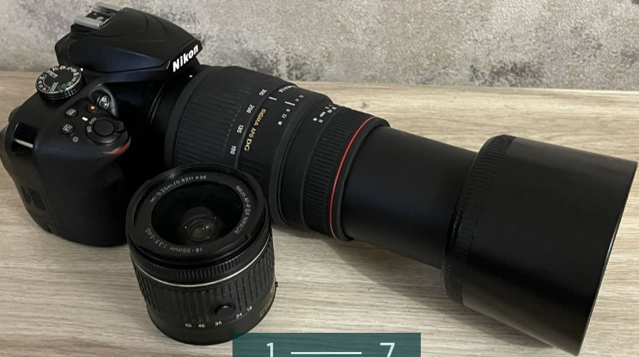 Фотоаппарат NIKON D3400 SIGMA apo dg 70-300mm 1:4- 5.6 Киев - изображение 7