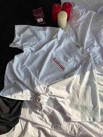 Женская базовая оверсайз футболка AMOUR из турецкого кулира Одесса