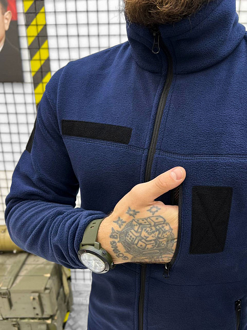 Флісова кофта синя дснс мнс поліція флісу Одеса - фото 4