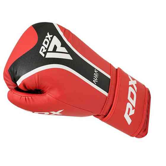 Боксерські рукавиці RDX AURA PLUS T-17 Red/Black 16 унцій (капа в комплекті) Кам'янське