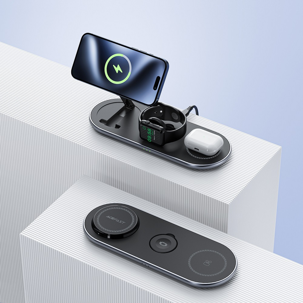 Мультизарядний пристрій ACEFAST E19 3-в-1 чорний Киев - изображение 3