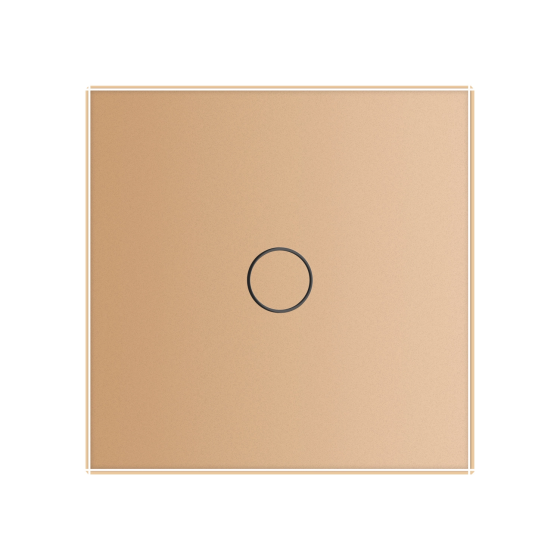 LIVOLO Розумний сенсорний ZigBee вимикач 1 сенсор Livolo золото скло (VL-C7FC1Z-2AP) Коломия