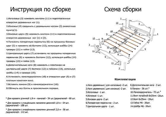 Ліжко Афіна (маталева) на дерев'яних ногах ТМ Метал Дизайн. 140х200, Каркас — метал 9 см. Харків