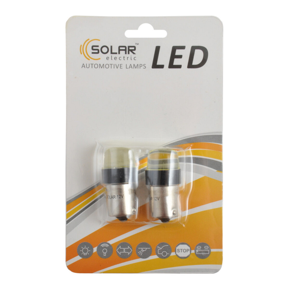 LED автолампа Solar 12V S25 BA15s COB 100lm white, 2шт Киев - изображение 1