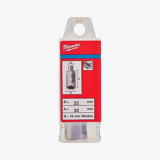 Кільцева фреза по металу MILWAUKEE HSS (WELDON), Ø22x30мм Одеса