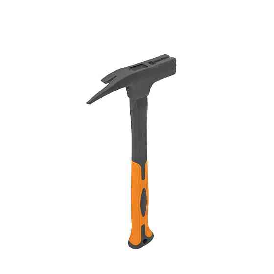 Молоток столярний FIBERGLASS з магнітною ручкою зі скловолокна для цвяхів, 600г, DIY-HF2060 Київ