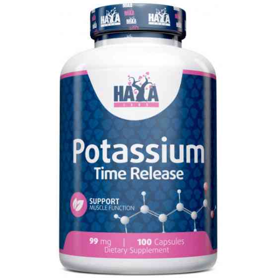 Калий Haya Labs Sustained Release Potassium 99 mg 100 Vcaps Луцьк
