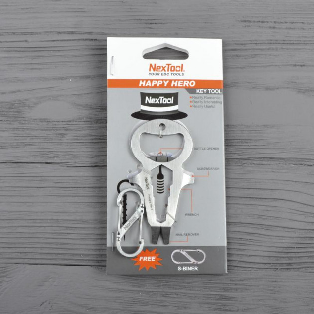 Міні-Мультитул NexTool BOTTLE OPENER Happy Hero KT5007B Київ - фото 4