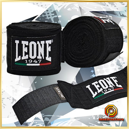Спортивные бинты для бокса Leone Black 3.5 метра черный Боксерский бинт Киев - изображение 1
