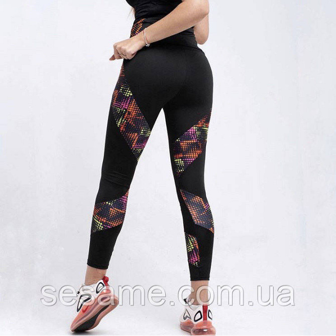 Костюм двійка обтислий для йоги та фітнесу лосини та футболка Харків - фото 2