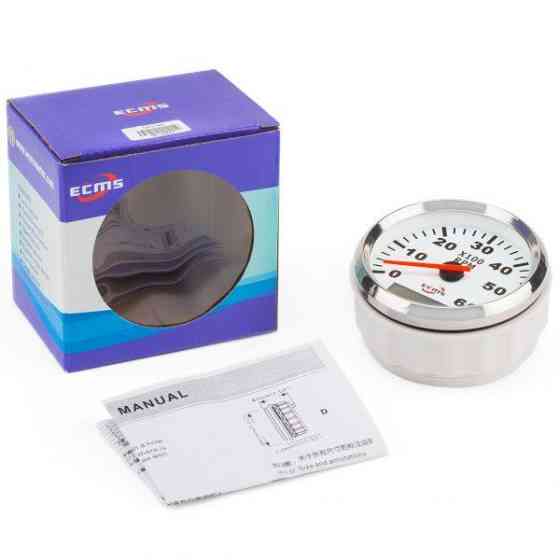 Тахометр с моточасами ECMS CMH3-WS-3K 85мм белый 901-00007 СЕРИЯ ЭКОНОМ Черкассы
