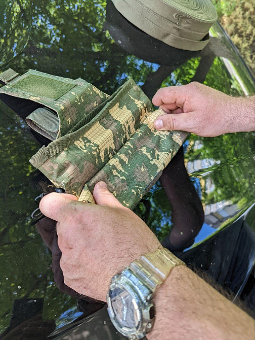 Сумка скидання магазинів Піксель, Тактична сумка під скидання магазинів на бронежилет для ЗСУ Днепр - изображение 8