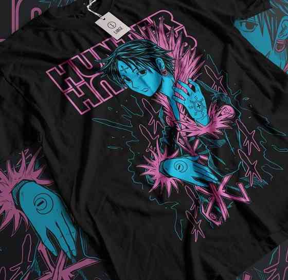 Футболка аниме Охотник × Охотник оверсайз (S/M/L) Черний AnimeJ0991 Днепр