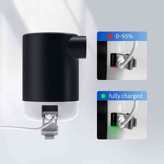 Кемпінговий насос-ліхтар Flextail Max Pump 2 Pro + Power Bank (Чорний) Вінниця