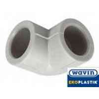 Колено полипропиленовое Wavin ∅ 75Х90° Харьков