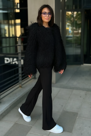 Шуба женская из ламы Черный 46/48 Харьков