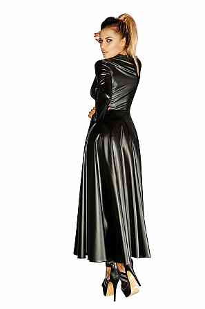 Сукня-плащ з мокрим ефектом Noir Handmade F128C Powerwetlook gown coat, XL Sex Aura Київ