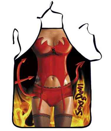 Фартух жіночий з принтом 73 на 57 см різнобарвний Київ