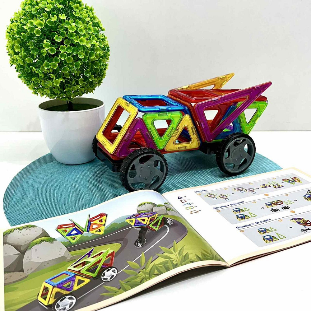 Конструктор магнітний Limo Toy Транспорт 25 деталей (LT3005) Чернигов - изображение 2