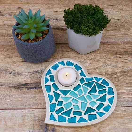 Дитячий набір для творчості кришталева мозаїка "Підсвічник-Серце" MA1011 Вінниця