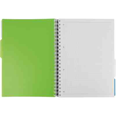 Блокнот Optima A4 Adamant пластикова обкладинка, з розділювачами та перфорацією, 120 аркушів, клітинка чорний (O20843-01) Вінниця