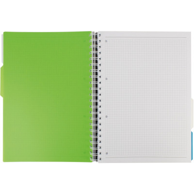 Блокнот Optima A4 Adamant пластиковая обложка, с разделителями и перфорацией, 120 листов, клетка черный (O20843-01) Винница - изображение 2