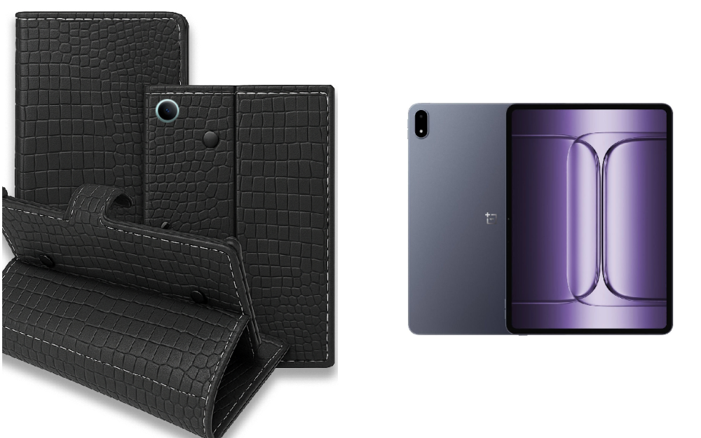Книга-трансформер для планшета OnePlus Pad 3, цвет Black Krokodil Black Киев - изображение 1