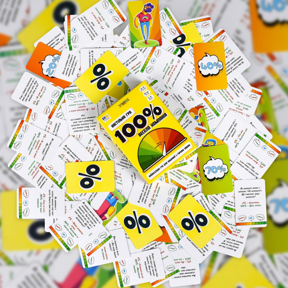 Настільна гра "Весела компанія 100%" 30949, 110 карток Вінниця - фото 6
