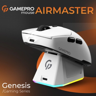 Мышка GamePro Genesis Airmaster Wireless/Bluetooth/USB White (GM167W) Винница - изображение 4