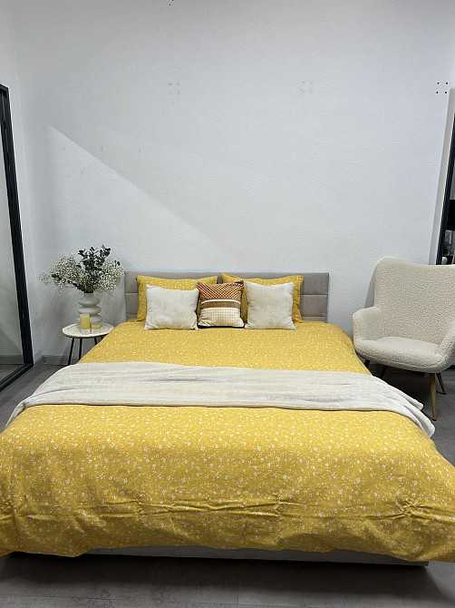 Ecotton Комплект постільної білизни Ecotton полуторний 150х215 см Квітка жовтий (250951) Коломыя - изображение 8
