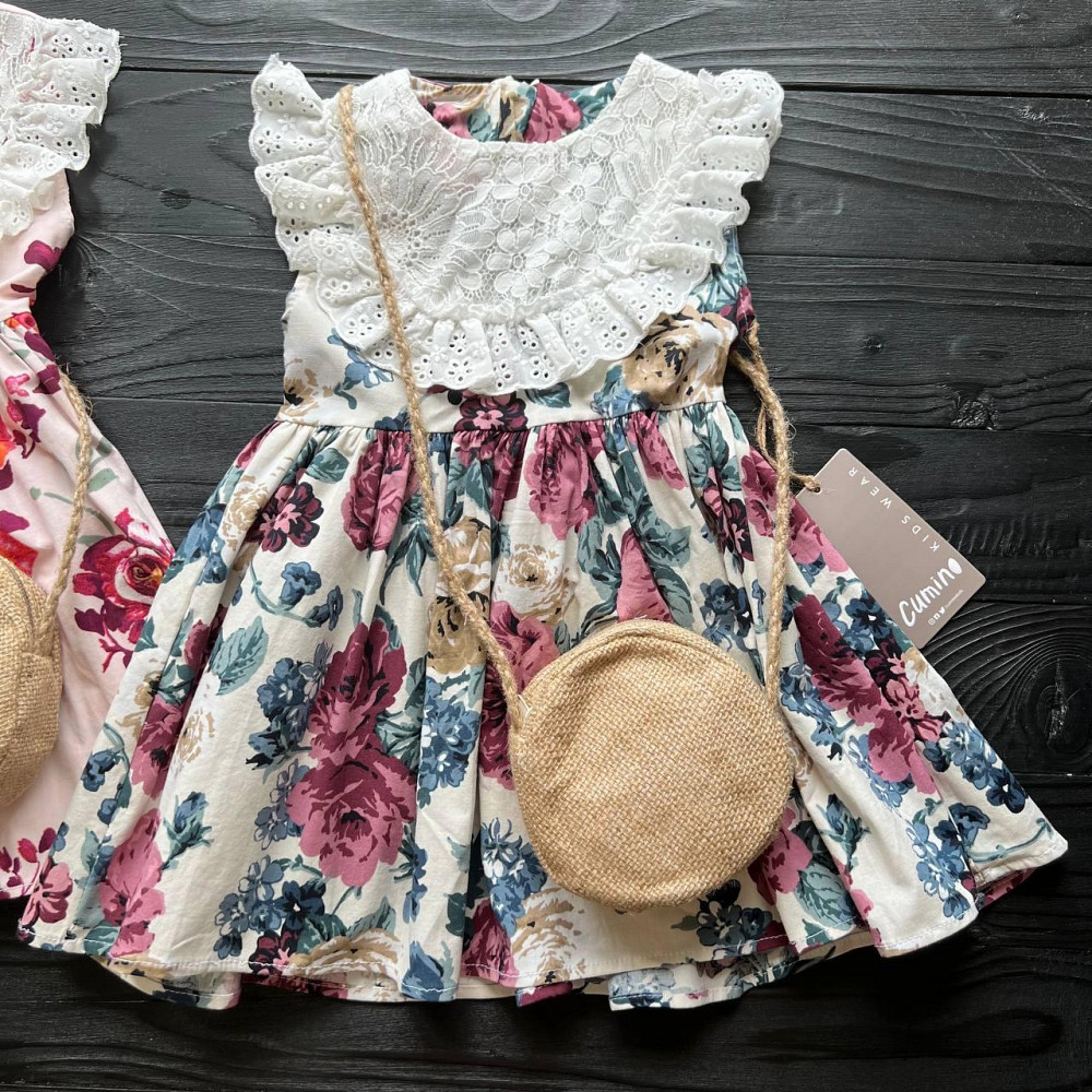 Дитяча Сукня з Сумочкою Cumino Turkey Біла 2 роки (86-92см) Київ - фото 2