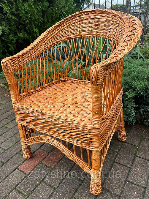 Кресло из лозы с низкой спинкой Киев - изображение 4