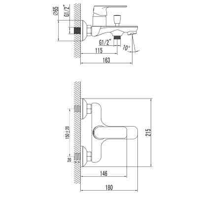 Змішувач Corso CF-1C136C (9617200) Вінниця