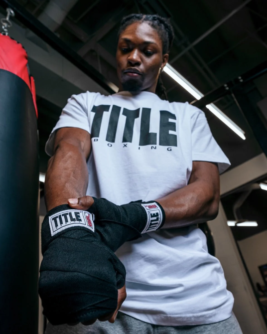 Бинти для боксу TITLE Boxing Gel Iron Fist Wraps Black 3м. Каменское - изображение 5
