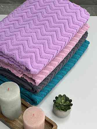 Акція! Рушник махровий Ideal Textile 100% бавовна, 70х140 см, Узбекистан ліловий Чернівці