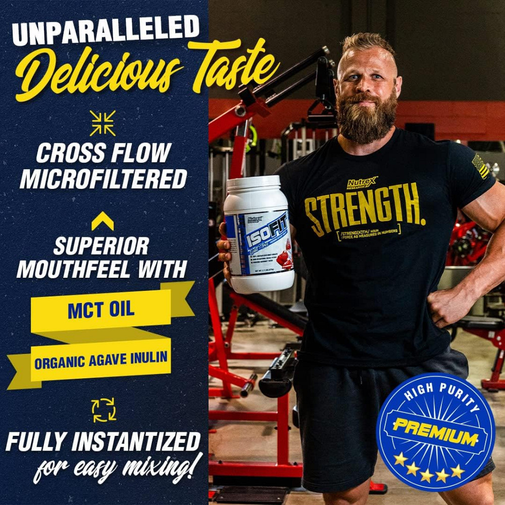 Протеин Nutrex Research IsoFit 993 g (Strawberry) Луцк - изображение 4