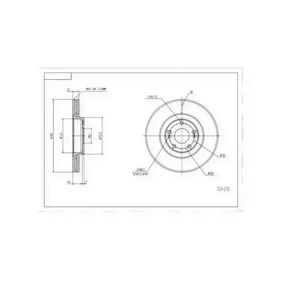 Диск Renault Laguna II (308x26mm) (2001-) передній гальмівний Мукачево