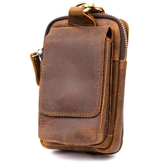 Сумка чоловіча на пояс Коричнева (Vintage) Київ