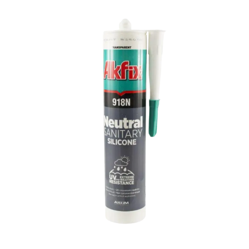Силікон санітарний нейтральний 310мл/360гр прозорий Akfix 918N Житомир - изображение 1