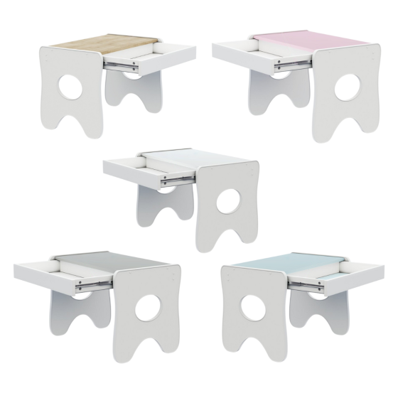 Стульчик в детскую комнату 55×37×33 детский удобный стул для игр, белый Киев