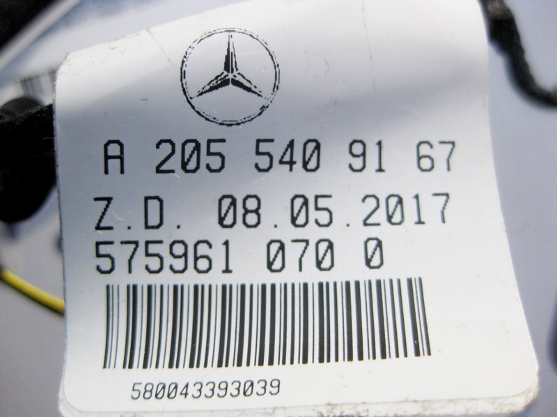 Mercedes-Benz  A2055409167 Джгут електропроводів задньої дверної карти C-Class W205 GLC X253 Coupe C253 Одеса - фото 3