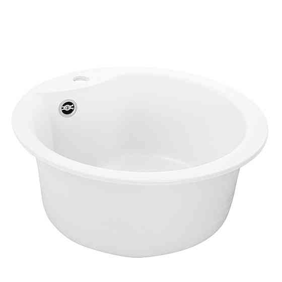 VALESO Гранітна мийка для кухні VALESO TURAS 480 матова Білосніжна Київ